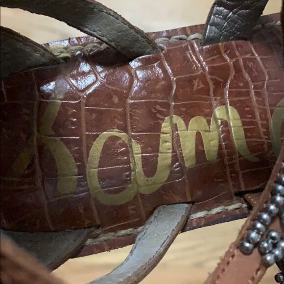 SAM ELDERMAN JEWELED‎ SANDALS SIZE 7.5M - Picture 4 of 5